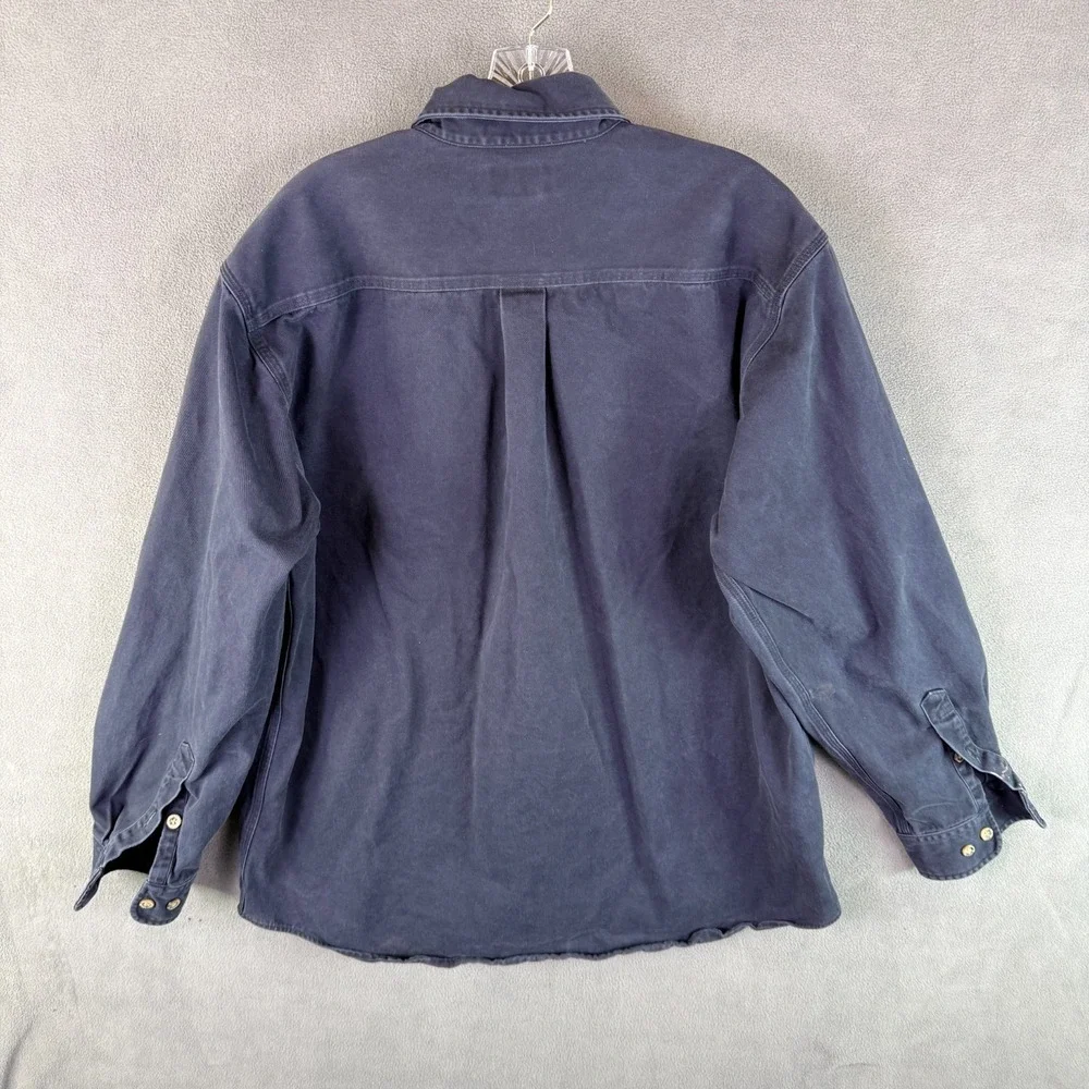 2 Carhartt‎ Mens L Button Down Shirts Work Heavy Canvas S09 MDT & S200 DRC Y2K